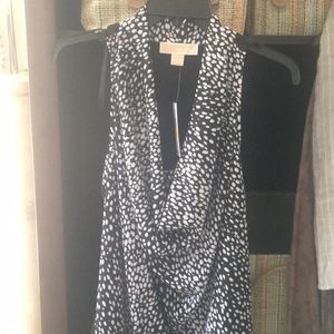 Michael Kors sleeveless drop neck top